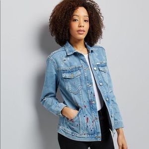 New Look Oversized Distressed Denim Jacket
